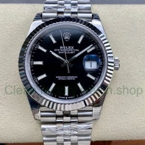VS Factory Rolex Datejust 126334-0018 41mm Full 904L Black Dial Jubilee 20 3dde43cc 83b1 448b 8e69 4c7fd1b83a93 Clean Factory Watch