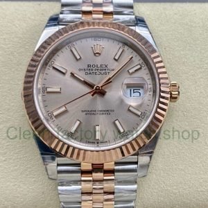 VS Factory Rolex Datejust 126331-0010 41mm Half Rose Gold Pink Dial Jubilee 10 4fad160b 42d7 4c4d bef0 4eb36cc14347 Clean Factory Watch
