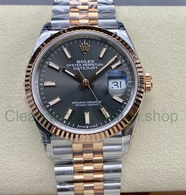 VS Factory Rolex Datejust 126231-0013 36mm Half Rose Gold Grey Dial Jubilee 1 52795015 d2e4 4800 96b5 46380753bc94 Clean Factory Watch