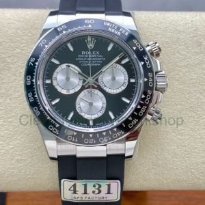 APS Factory Counterweight Rolex Daytona 126519LN-0002 40MM White Gold Rubber Strap Black Dial 12 6e11be53 d68b 442c 8a88 ef5f6f70021a Clean Factory Watch
