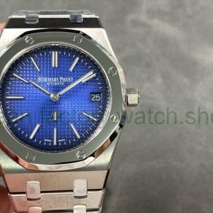 ZF Factory Audemars Piguet Royal Oak Jumbo 15202IP.OO.1240IP.01 39mm Full Titanium Blue Dial 20 9a40f5f9 89fd 4156 9c97 42bdb7e56206 Clean Factory Watch