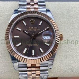 VS Factory Rolex Datejust 126331-0002 41mm Half Rose Gold Brown Dial Jubilee 8 aef494d4 ae24 4964 bf24 d30fc4d0ba4b Clean Factory Watch