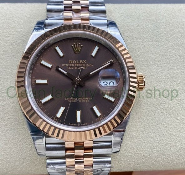 VS Factory Rolex Datejust 126331-0002 41mm Half Rose Gold Brown Dial Jubilee 1 aef494d4 ae24 4964 bf24 d30fc4d0ba4b Clean Factory Watch