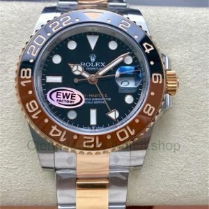 EWE Factory Rolex Rootbeer GMT-MASTER II 126711CHNR-0002 40mm Half Rose Gold Black Dial 24 b96da015 2afa 4f32 8f79 7152aa75ef13 Clean Factory Watch