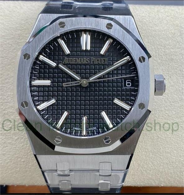 ZF Factory Audemars Piguet Royal Oak “50th Anniversary” 15510st.oo.1320st.02 41mm Full Steel Black Dial 1 c166dfe4 7be5 4c9f 82e4 e35139a60dc6 Clean Factory Watch