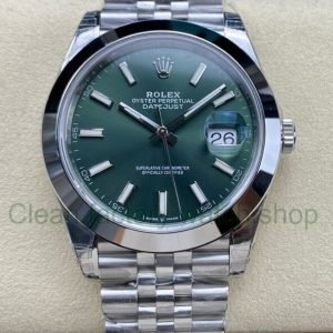 VS Factory Rolex Datejust 126300-0020 41mm Smooth Bezel Full 904L Mint Green Dial Jubilee 4 c54cfc4c da0e 44d3 b875 c8812a0a34b9 Clean Factory Watch