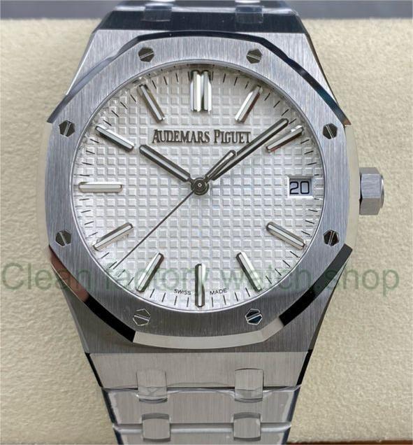 ZF Factory Audemars Piguet Royal Oak “50th Anniversary” 15510ST.OO.1320ST.03 41mm Full Steel White Dial