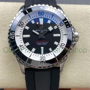 BLS Factory Breitling Superocean A17375211B1A1 42mm Steel Black Rubber Strap Black Dial 4 ee5bd650 1733 40b3 88b6 1bbd386aa824 Clean Factory Watch