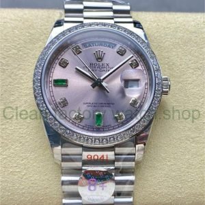 8+ Factory Counterweight Rolex Day-Date 118346-0084 36mm Diamond White Gold Bezel Full White Gold Diamond Mope&Baguette Diamond Pink Dial 10 f7344e10 e364 4858 8476 848296e6be37 Clean Factory Watch