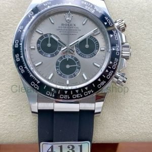 APS Factory Counterweight Rolex Daytona 126519LN-0006 40MM White Gold Rubber Strap Black Eye Grey Dial 14 f7ed10bc a352 4b09 97ec 829ca8168dc4 Clean Factory Watch