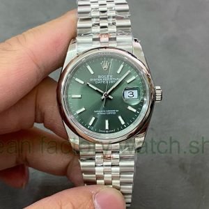 GM Factory Rolex Datejust 126200-0023 36mm White Gold Smooth Bezel Full 904L Green Dial Jubilee 4 2a139859 1317 4b73 ac8b 1453a68e1635 Clean Factory Watch