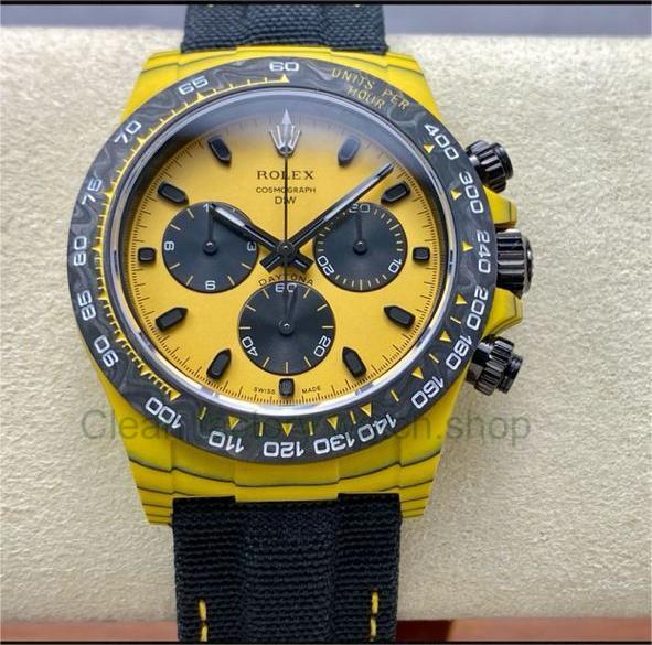 TW Factory Rolex Daytona Bumblebee 116500 Carbon Fiber Textile Strap Yellow Dial 1 3a6b0534 a063 41f1 9244 36e20d69c61a Clean Factory Watch
