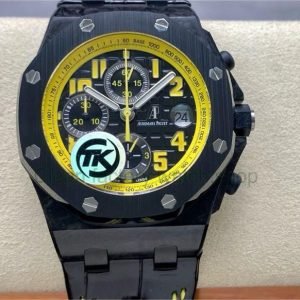 TK Factory Audemars Piguet Royal Oak Offshore Chronograph 26176FO.OO.D101CR.02 42mm Carbon Fiber Leather Strap Arabic Numerals Black Dial 6 63e4f801 ee8b 4355 bf4d bfc71371c8aa Clean Factory Watch