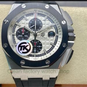 TK Factory Audemars Piguet Royal Oak Offshore Chronograph 26400SO.OO.A002CA.01 44mm Steel Rubber Strap Silver Dial 14 6492ce7c 1f86 45da a8e7 91c547959726 Clean Factory Watch
