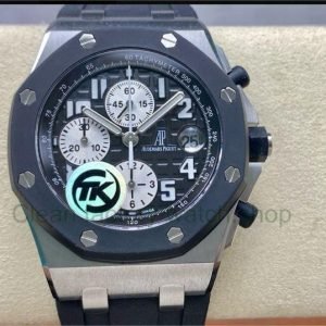 TK Factory Audemars Piguet Royal Oak Offshore Chronograph 25940SK.OO.D002CA.01 42mm Steel Rubber Strap Arabic Numerals Black Dial 2 66d0cff1 451b 436e 884f 6e2b59806af9 Clean Factory Watch