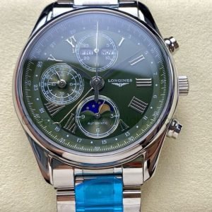 LGS Factory Longines Master Collection L2.773.4.61.6(Moonphase) 40mm Full Steel Roman Numerals Green Dial 3 6a8bcc79 f615 45d0 b640 614627cd2e81 Clean Factory Watch