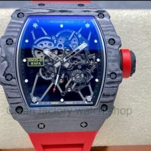 BBR Factory Richard Mille RM 35-01 Rafael Nadal 42.7mm Carbon Fiber Rubber Strap Skeletonized Dial 12 71c8723e 081d 44ad aee3 c8ae6693ec00 Clean Factory Watch