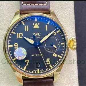 ZF Factory IWC Big Pilot IW501005 46.2mm Bronze Leather Strap Arabic Numerals Black Dial 8 71d41759 c8c2 426b 8769 00fecd414837 Clean Factory Watch