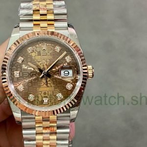 GM Factory Rolex Datejust 126231-0025 36mm Half Rose Gold Diamond Mope Computer Dial Jubilee 18 b78ec2ec e737 41a0 9737 c3e292da1027 Clean Factory Watch