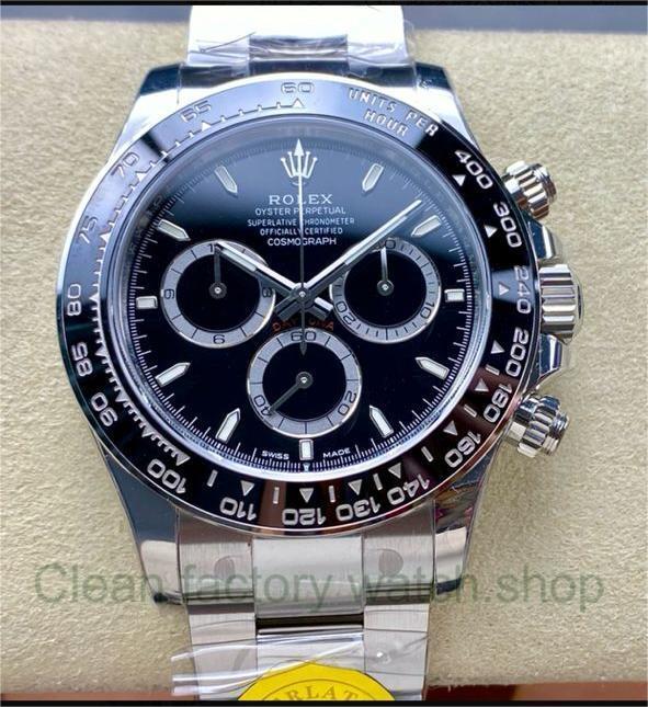 VS Factory Rolex Daytona ‘4131 Movement’ 126500LN-0002 40mm Full 904L Black Dial 1 cc3cb77d 1594 48c5 bcc6 b2e8c1429c99 Clean Factory Watch