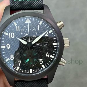 YL Factory IWC Pilot IW389005 44.5mm Ceramic Textile Strap Arabic Numerals Black Dial 2 ea12b413 e672 48ef aca5 bc9e7e9deb3e Clean Factory Watch