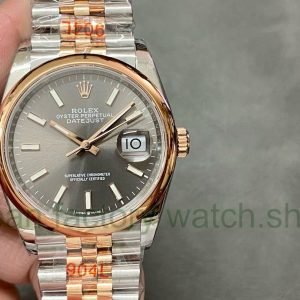 GM Factory Rolex Datejust 126201-0013 36mm Rose Gold Smooth Bezel Half Rose Gold Gray Dial Jubilee 6 eca06e12 4f9d 4886 938b 21a3ed383056 Clean Factory Watch