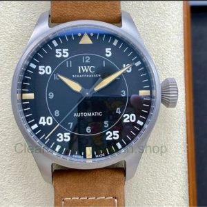 M+ Factory IWC Big Pilot IW329701 43mm Titanium Leather Strap Arabic Numerals Black Dial 5 f39442b8 5a78 48a4 8f47 147510fa1f5c Clean Factory Watch