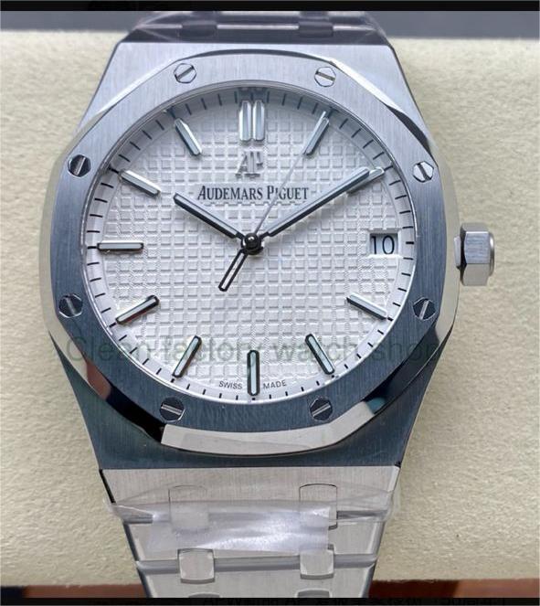 APW Factory Audemars Piguet Royal Oak 15500.ST.OO.1220ST.04 41mm Full Steel White Dial 1 075f1173 992e 41eb b4fd 5815a7246ff4 Clean Factory Watch