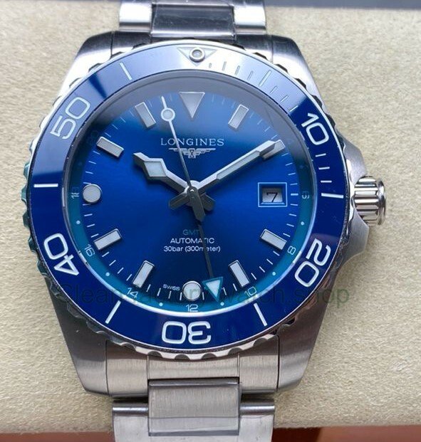 GR Factory Longines HydroConquest GMT L 3.790.4.96.6 41mm Full Steel Blue Dial 1 42377273 de6a 4514 b1c2 2d9ea3f8ea5e Clean Factory Watch