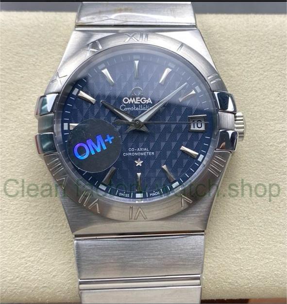 OM+ Factory Omega Constellation Men 123.20.38.21.02.004 38mm Full Steel Blue Dial 1 48624a77 c035 499f aa18 f0955f531c22 Clean Factory Watch
