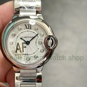 AF Factory Cartier Ballon Bleu W4BB0029 28mm Full Steel Roman Numerals&Diamond Silver Dial 22 60a855b5 08fe 4548 bf4f f29268970297 Clean Factory Watch