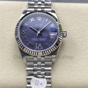 8+ Factory Rolex Datejust 278274-0026 31mm Full Steel Roman Numerals Diamond Purple Dial Jubilee 16 62a84923 a601 49b5 8ed0 78b09ee2271a Clean Factory Watch