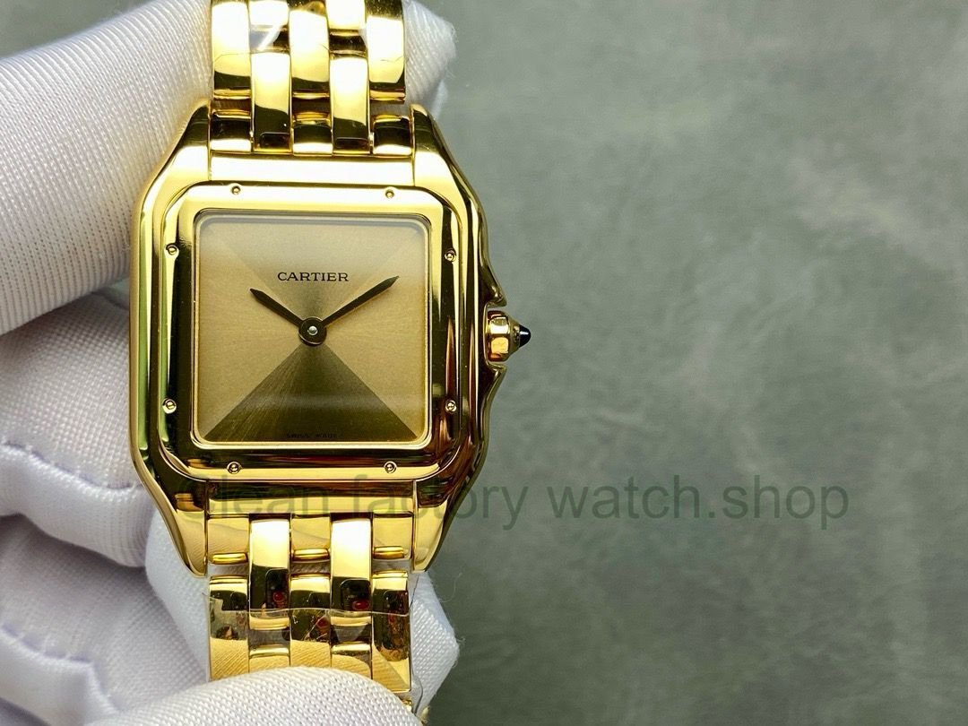 AF Factory Cartier Panthère 27mm Full Yellow Gold ,Gold Dial 1 88530c03 5a21 472f 9843 0cfd1ac4f5aa Clean Factory Watch