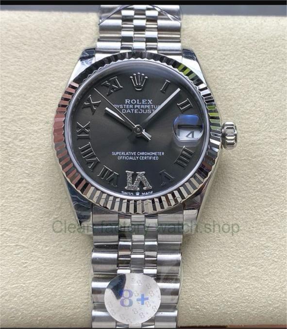 8+ Factory Rolex Datejust 278274-0022 31mm Full Steel Roman Numerals Diamond Grey Dial Jubilee 1 99a957ae c35d 4d4c 870e c135eefe71eb Clean Factory Watch