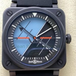 M+ Factory Bell & Ross BR 03 BR03A-HRZ-CE/SRB Horizon 41mm Ceramic Rubber Strap Lines Black Dial 5 9d65e49e 3da4 4503 9ef0 15eb0104313c 1 Clean Factory Watch