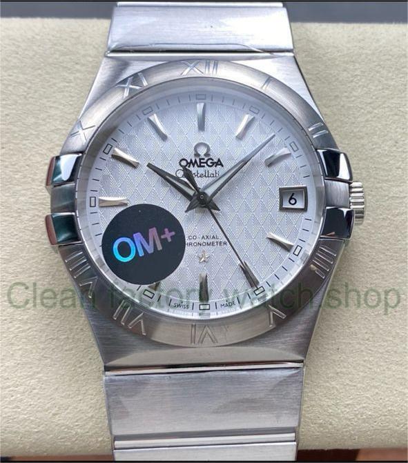 OM+ Factory Omega Constellation Men 123.10.38.21.02.004 38mm Full Steel Silver Dial 1 a472efa2 fe3e 4fb9 9ae9 8c228e6c1435 Clean Factory Watch