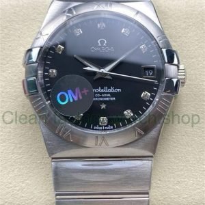 OM+ Factory Omega Constellation Men 123.10.38.21.51.00 38mm Full Steel Diamond Black Dial 8 a8935c03 7d52 4981 87ba f2c1e5ddf744 Clean Factory Watch