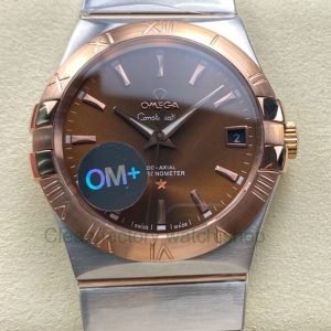OM+ Factory Omega Constellation Men 38mm Rose Gold/Steel Brown Dial 10 c2f74a6c 211e 4653 a6e1 cb2a1c875fa7 Clean Factory Watch