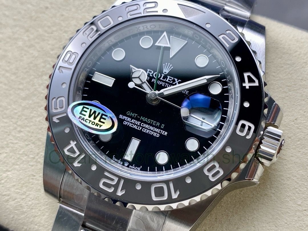 EWE Factory Rolex Bruce Wayne GMT-Master II 126710GRNR-0004 40mm Full 904L Black Dial 3 c42b24c5 e2d9 4b96 ade1 298559e552a7 Clean Factory Watch