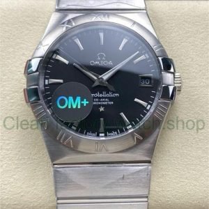 OM+ Factory Omega Constellation Men 123.10.38.21.01.001 38mm Full Steel Black Dial 8 d39304bc f67a 41d4 a162 3447a739f033 Clean Factory Watch