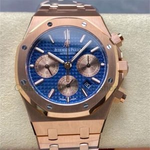 BF Factory Audemars Piguet Royal Oak Chronograph 26331OR.OO.1220OR.01 41mm Full Rose Gold, Rose Gold Eye Blue Dial 14 efaf57e4 5289 4593 ba43 79a4ee1bc5ba Clean Factory Watch