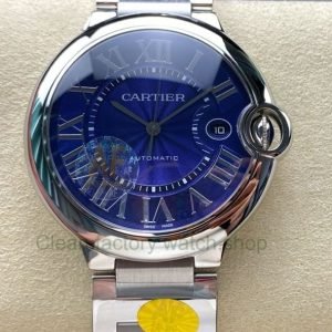 AF Factory Cartier Ballon Bleu 42mm Full Steel Roman Numerals Blue Dial 4 fbfbde5e 76b3 46c6 beea 409adb6ef277 Clean Factory Watch