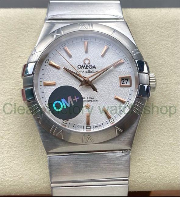 OM+ Factory Omega Constellation Men 123.10.38.21.02.002 38mm Full Steel Silver Dial 1 fc1dd15e 3148 4404 a6bb 60c164ce1052 Clean Factory Watch