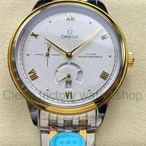 YMS Factory Omega De Ville Prestige 434.20.41.21.02.001 41mm Yellow Gold/Steel Roman Numerals Silver Dial 14 11aed357 303d 4e4d b18e e3790f708f8b Clean Factory Watch