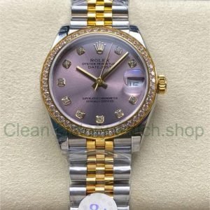 8+ Factory Rolex Counterweight Datejust 278383RBR-0022 31mm Diamond Yellow Gold Bezel Half Yellow Gold Diamond Purple Dial Jubilee 16 1d7dadb5 be73 4407 93f7 bd35b7258d10 Clean Factory Watch