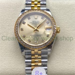 8+ Factory Rolex Counterweight Datejust 278383RBR-0026 31mm Diamond Yellow Gold Bezel Half Yellow Gold Diamond Champagne Dial Jubilee 20 4481bdf4 abf3 4371 8844 30ce32bd3be2 Clean Factory Watch