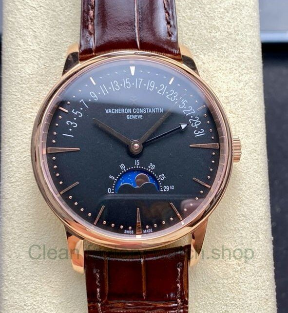 GR Factory Vacheron Constantin Moonphase Retrograde Date Overseas 41mm Rose Gold Leather Strap Black Dial 1 4f01b58a bfde 4bfd 8a7e b4ecaa6d6680 Clean Factory Watch
