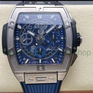BBF Factory Hublot Spirit of Big Bang 642.NX.7170.RX 42mm Titanium Ceramic Titanium Blue Rubber Strap Skeletonized Blue Dial 16 56c2555a 2208 4a3d a145 ce4d45a719fe Clean Factory Watch