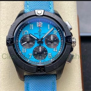 BLS Factory Breitling Avenger B01 Chronograph SB0146101L1X1 44mm Steel Light Blue Calf Skin Strap Arabic Numerals Light Blue Dial 18 5a298120 f4dd 427a a8c1 6cbd217cd3ce Clean Factory Watch