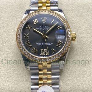 8+ Factory Rolex Counterweight Datejust 278383RBR-0018 31mm Diamond Yellow Gold Bezel Half Yellow Gold Diamond Roman Numerals Grey Dial Jubilee 14 78a87ca8 53c2 402c 8c0d c8d6e75b0008 Clean Factory Watch